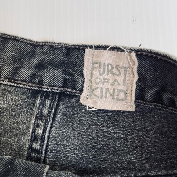 Furst of a Kind black jean skirt with front zippers size Small - Picture 5 of 9